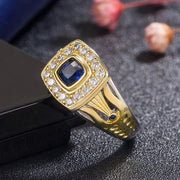 FUIHETYS  925 Silver Zircon Gemstone Ring