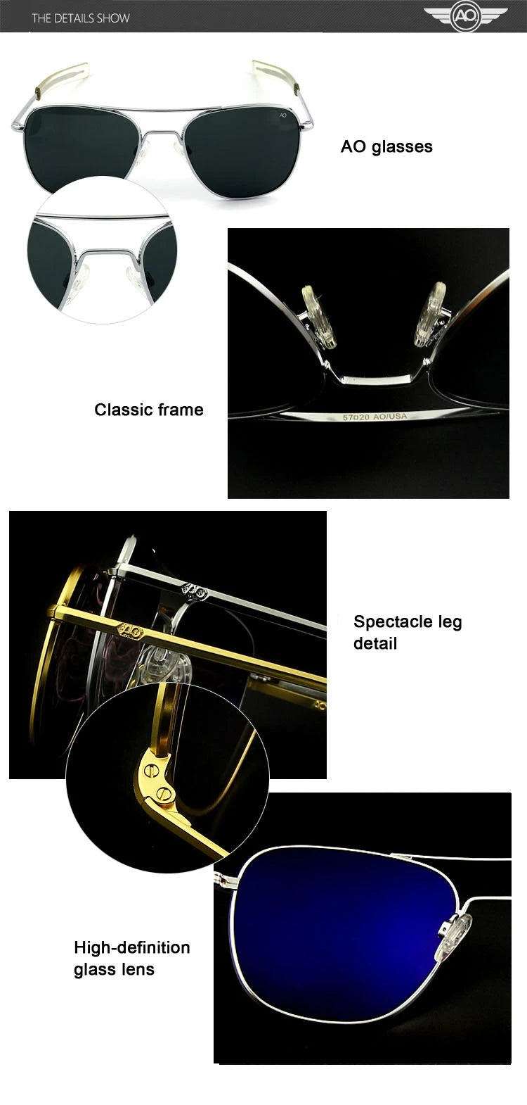 Pilot AO Sunglasses
