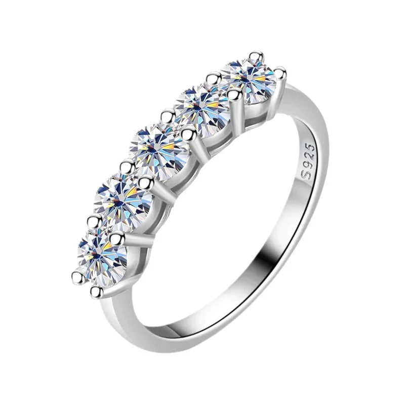 Joyce Jelly Moissanite  Wedding Band