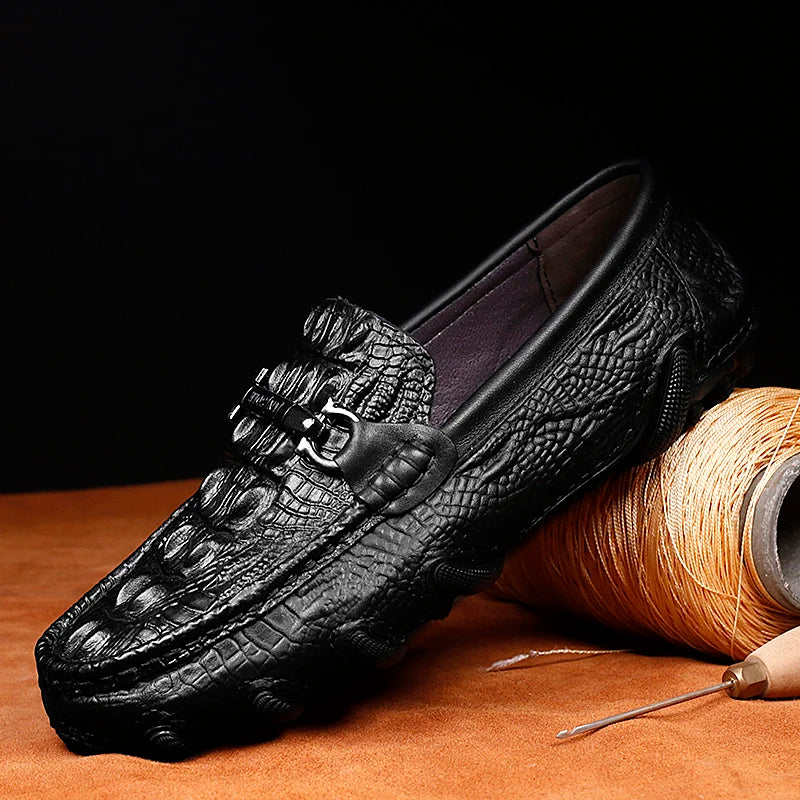 Leather Crocodile Shoes