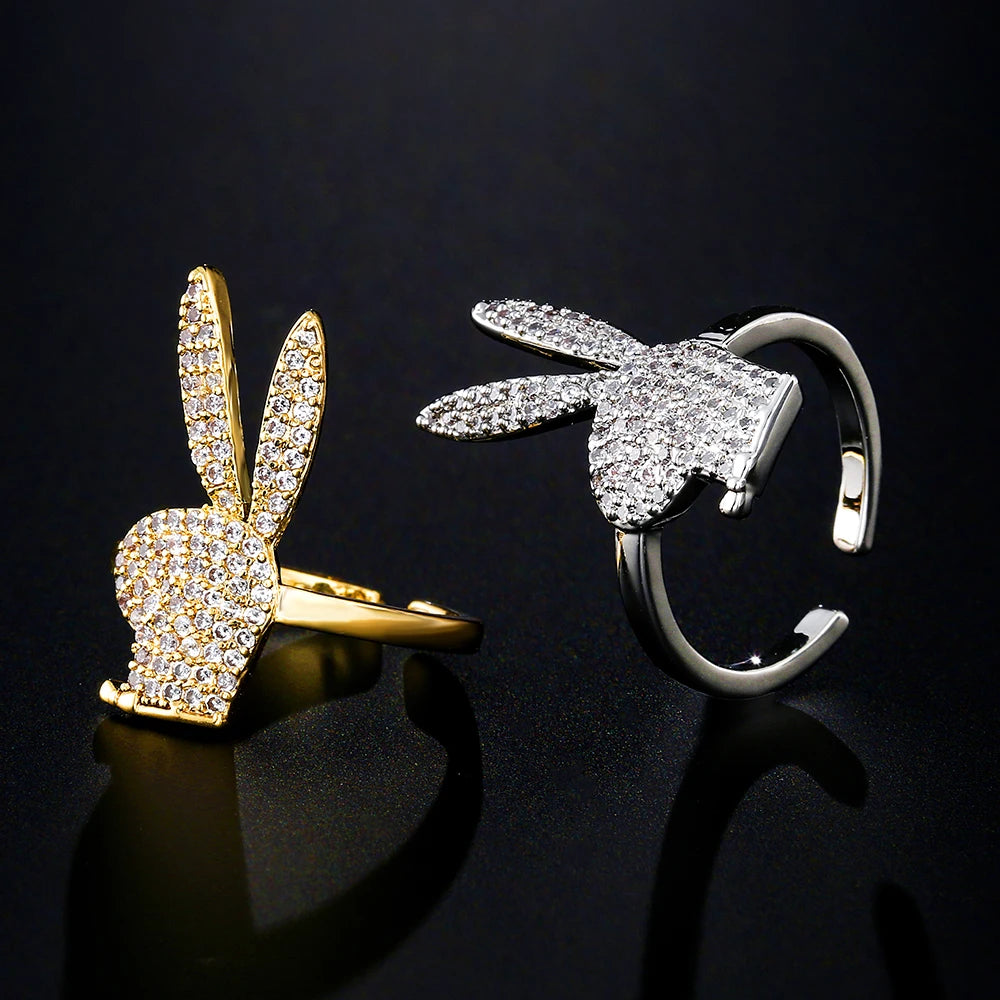 ZAKOL Cute Rabbit Open Rings