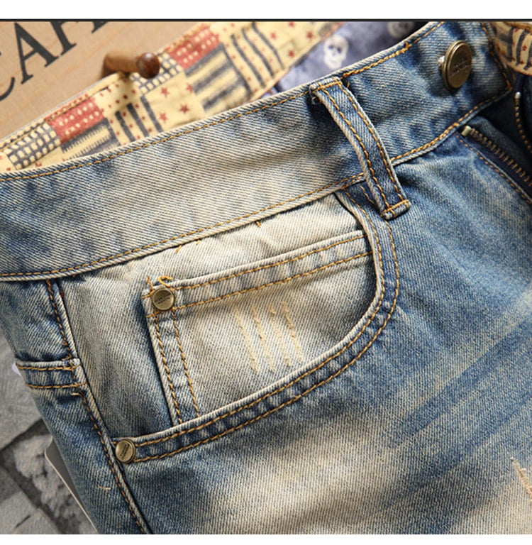 Distressed Ripped Jeans