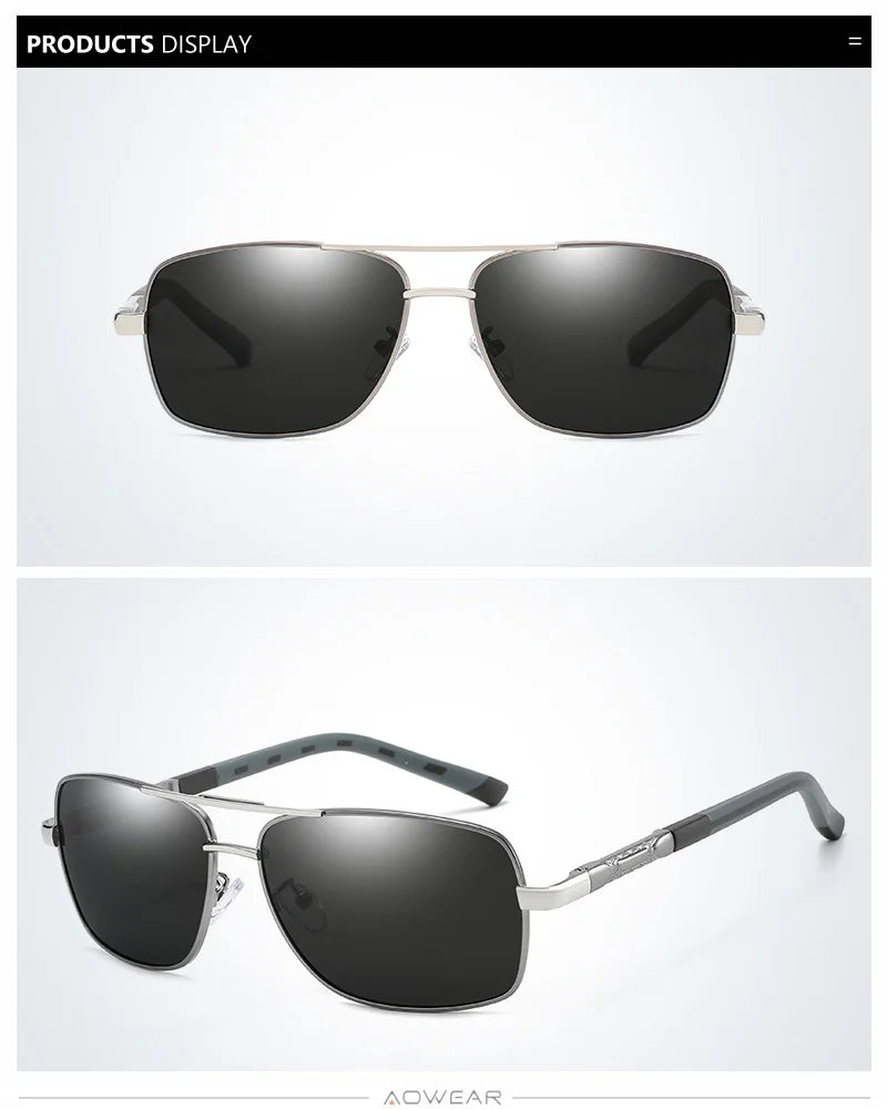 AOWEAR Retro Polarized Sunglasses