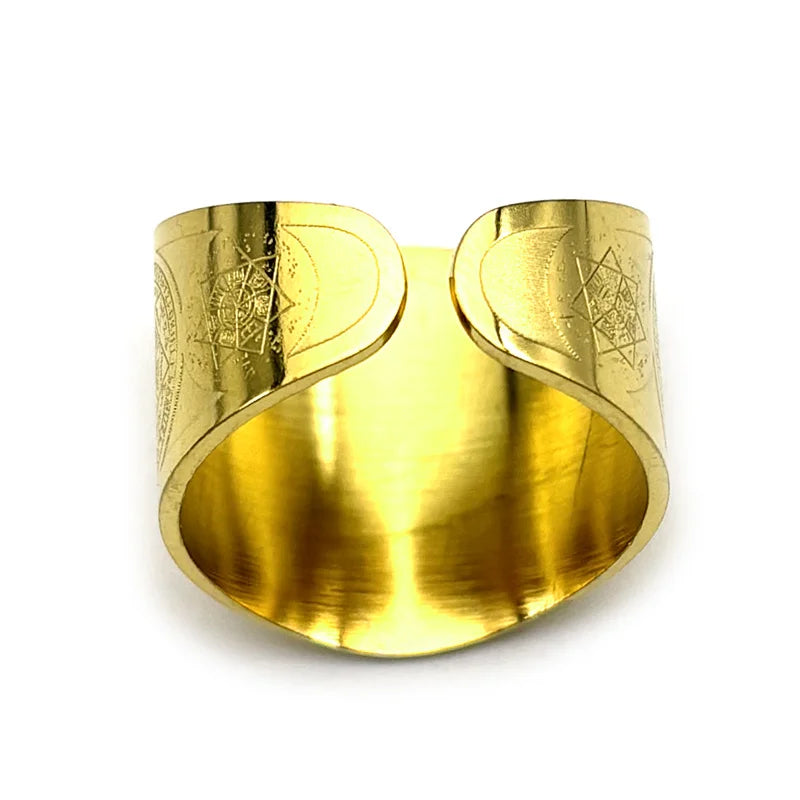 Seven Archangels Angel Adjustable Ring