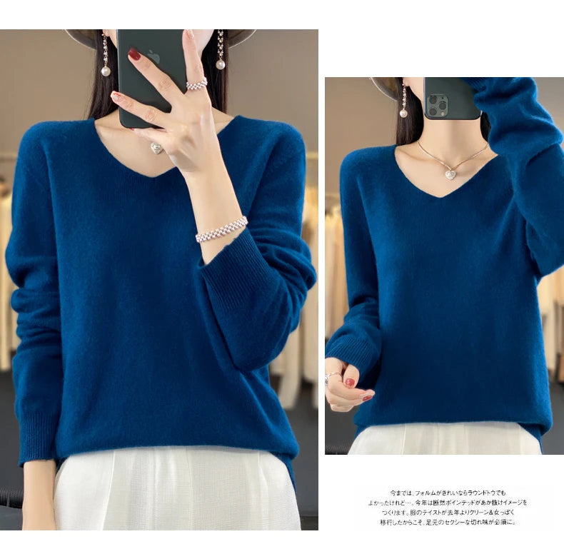 100% pure wool cashmere sweater