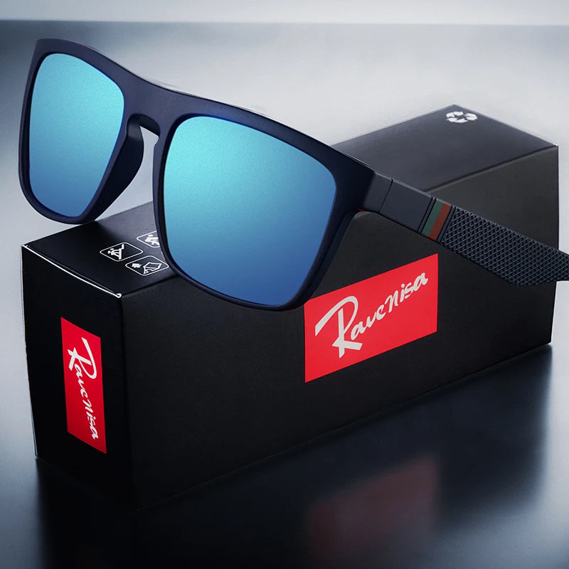 Ravenisa Square Vintage Polarized Sunglasses