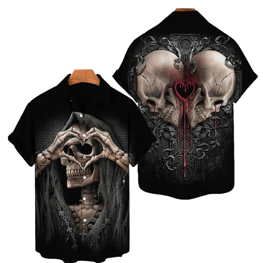 Skull 3D Printed Shirt Various Designs