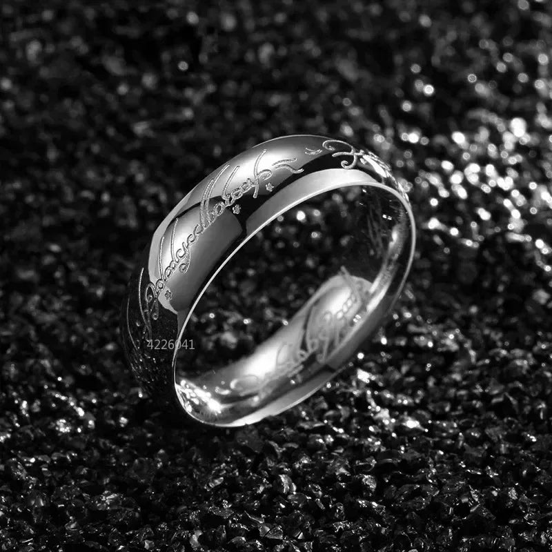 'RINGS OF POWER' 3D Carved Engraving Rings