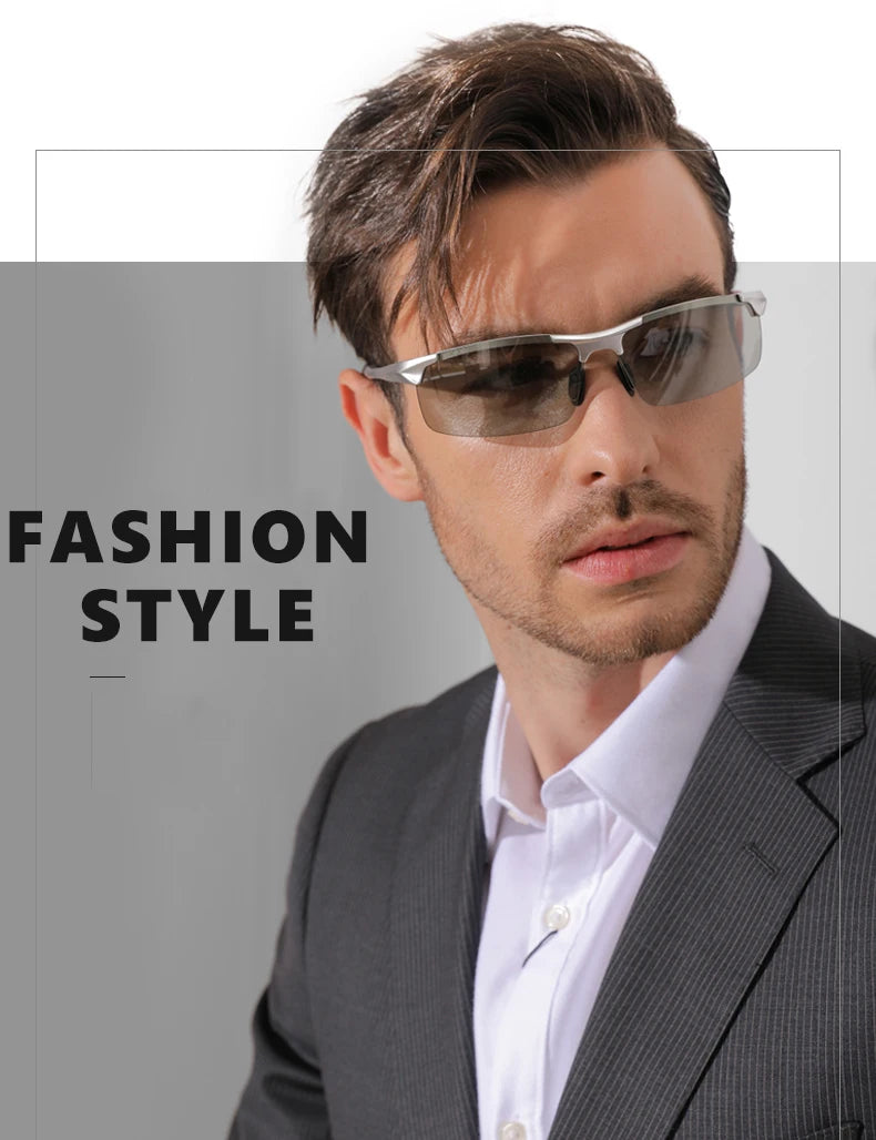 CLLOIO Aluminum Photochromic Sunglasses