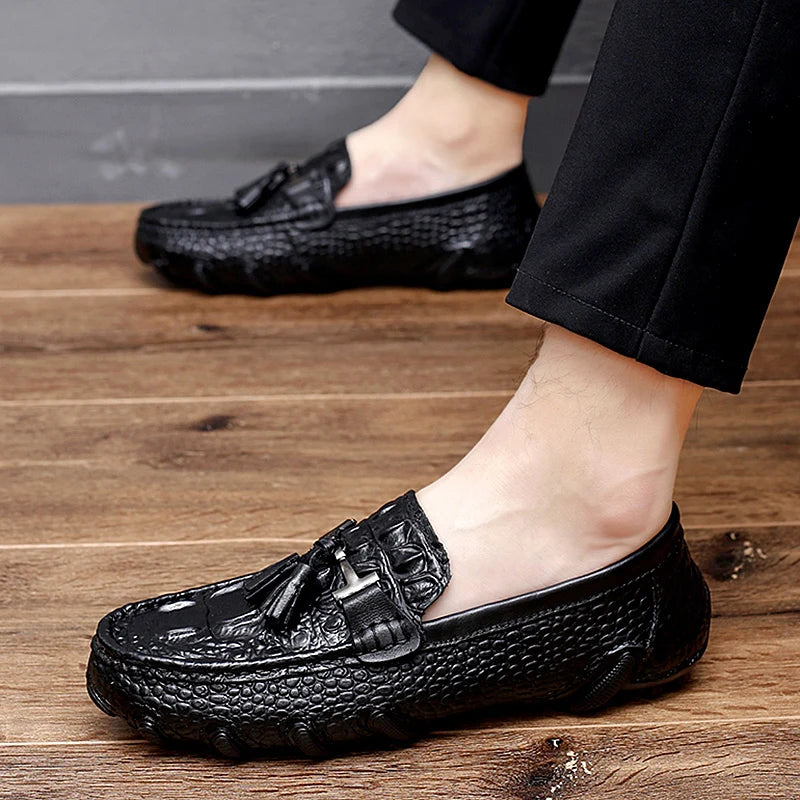 Leather Crocodile Shoes