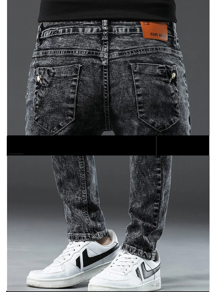 Classic Slim Vintage Fashion  Designer Jeans