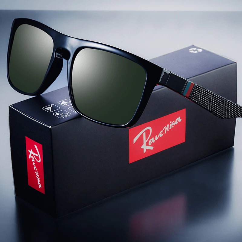 Ravenisa Square Vintage Polarized Sunglasses