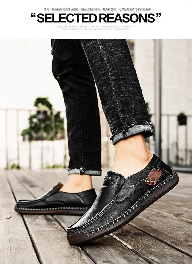 Loafers Breathable Slip on Italian  Shoes