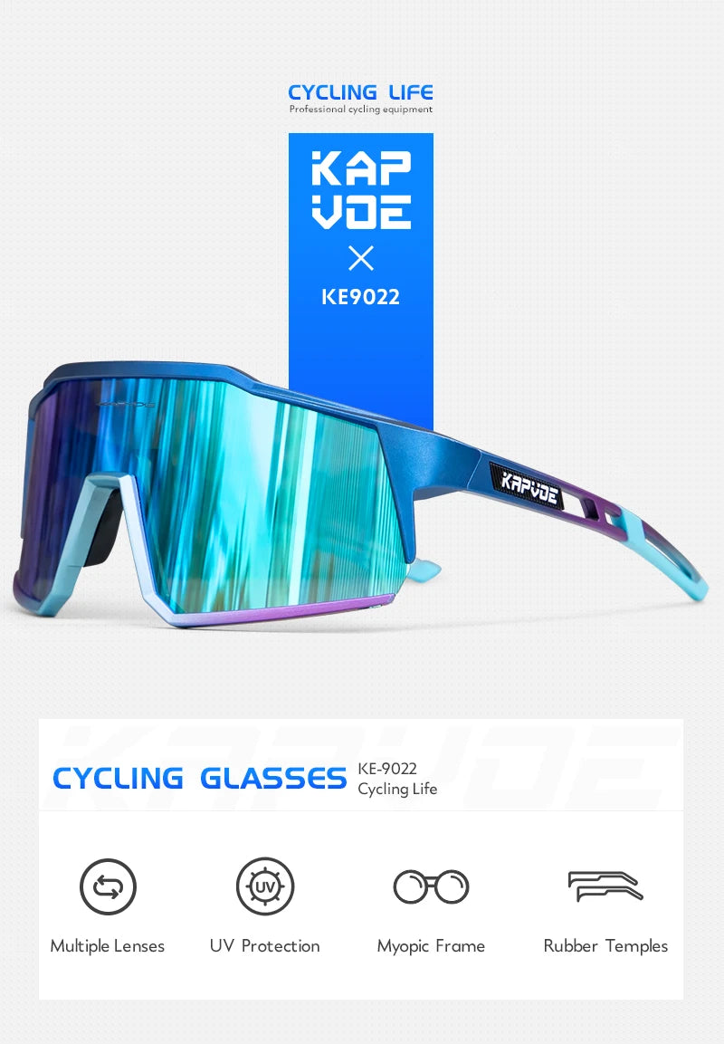 Kapvoe Cycling Glasses Bike Cycling Goggles