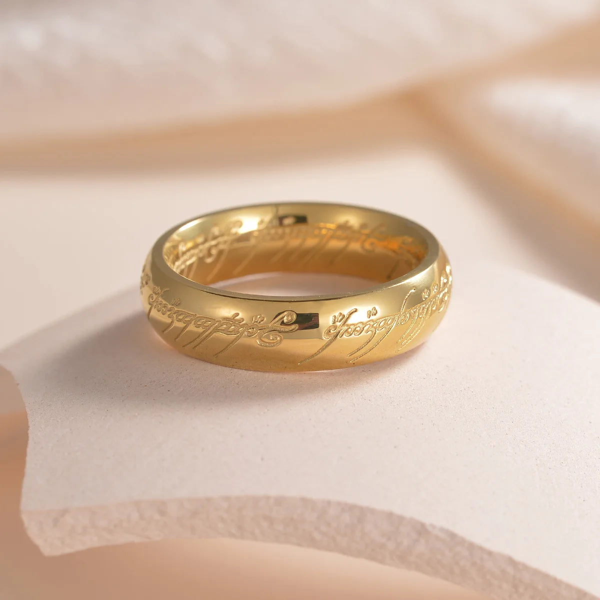 'RINGS OF POWER' 3D Carved Engraving Rings