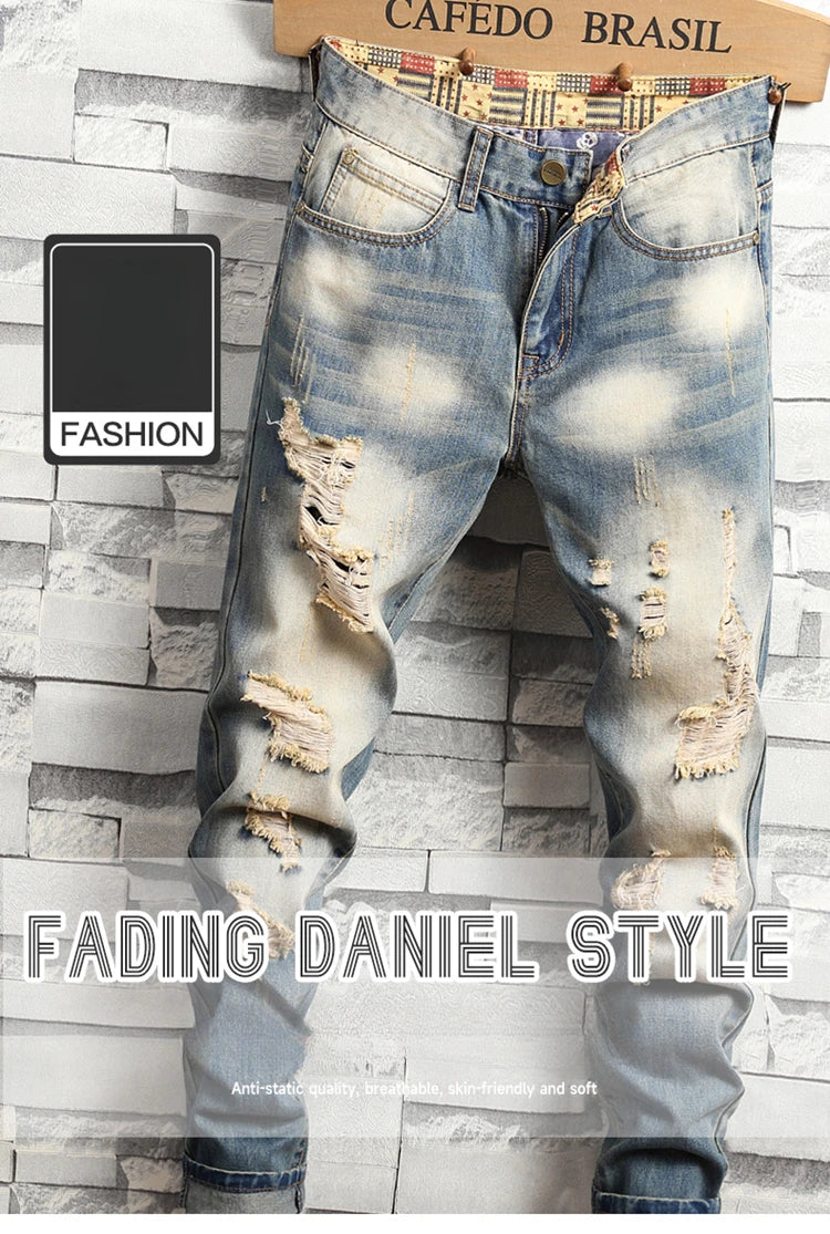 Distressed Ripped Jeans