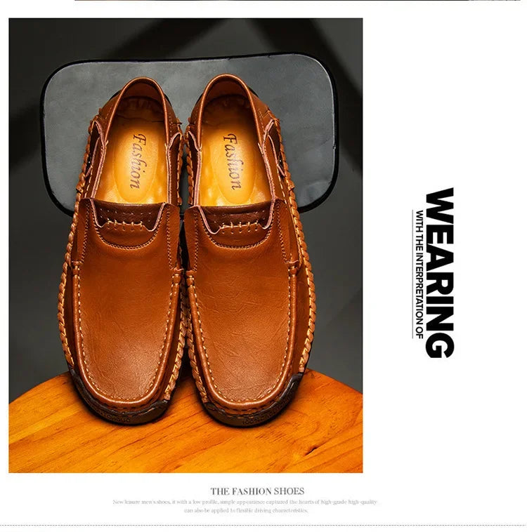 Loafers Breathable Slip on Italian  Shoes