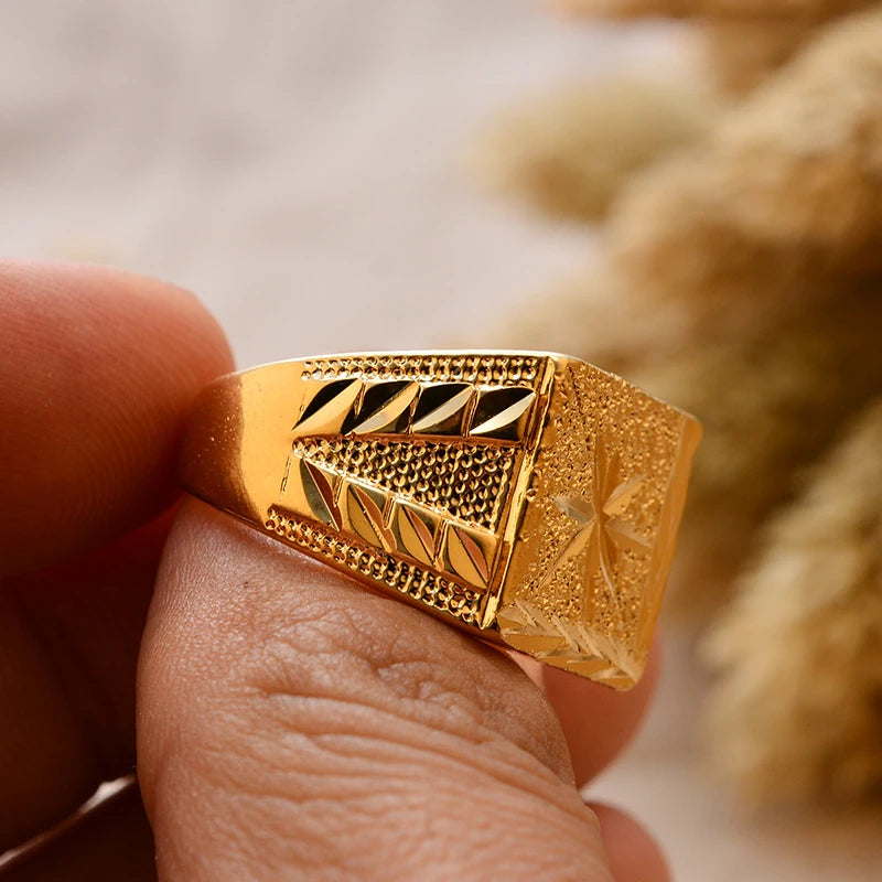 24k gold plating Dubai Middle Eastern Rings