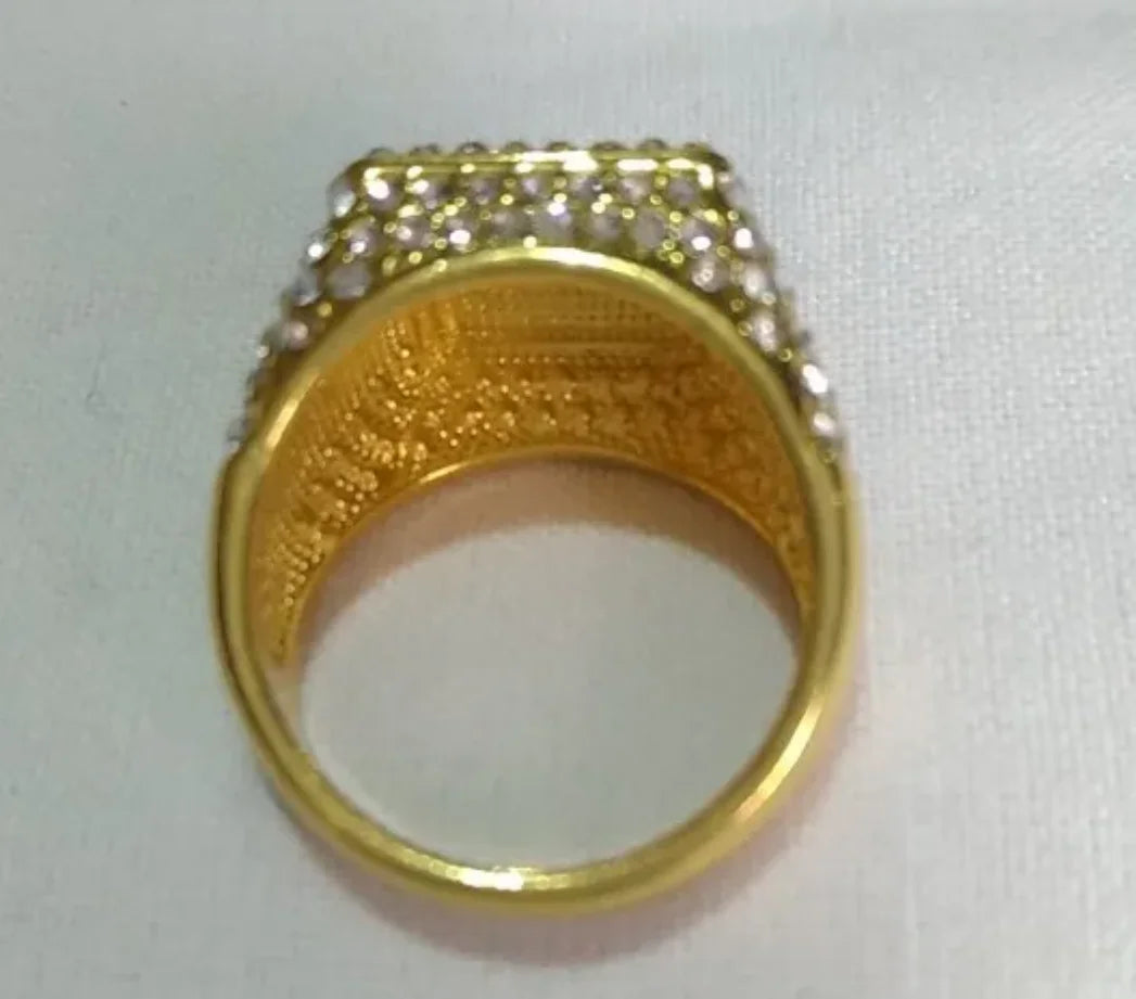 Zirconia Gold Plated Ring
