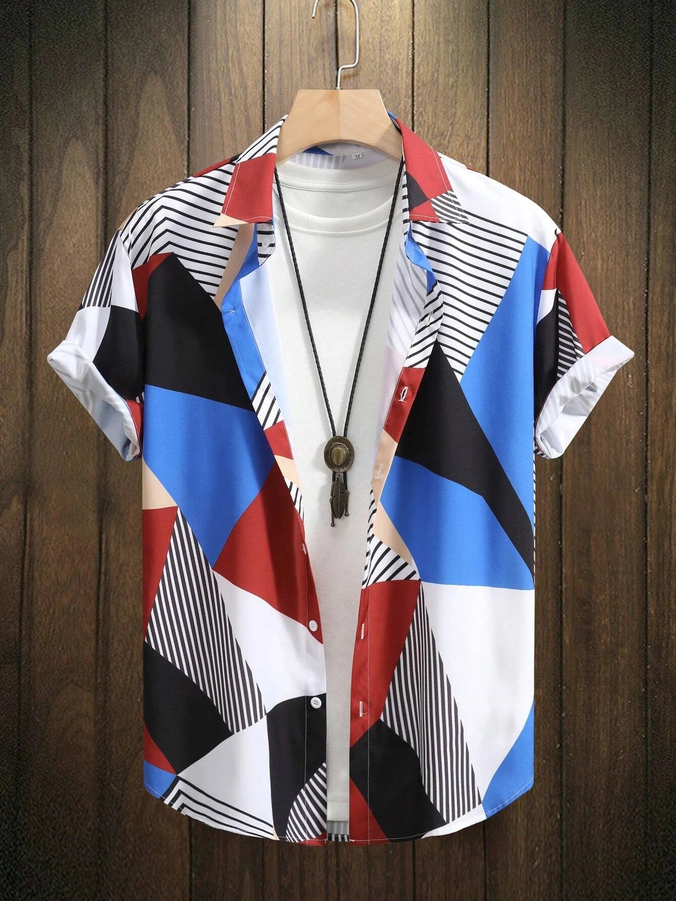 Irregular Pattern Printed Shirts