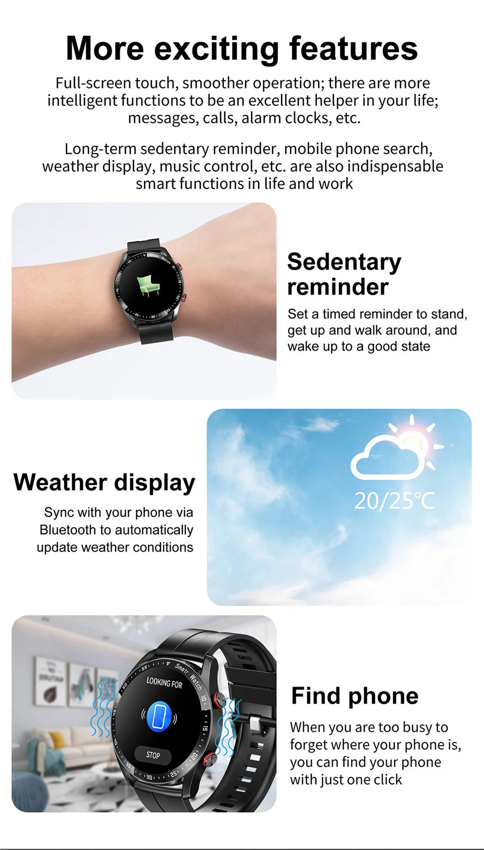 ECG+PPG Bluetooth Call Smart Watch