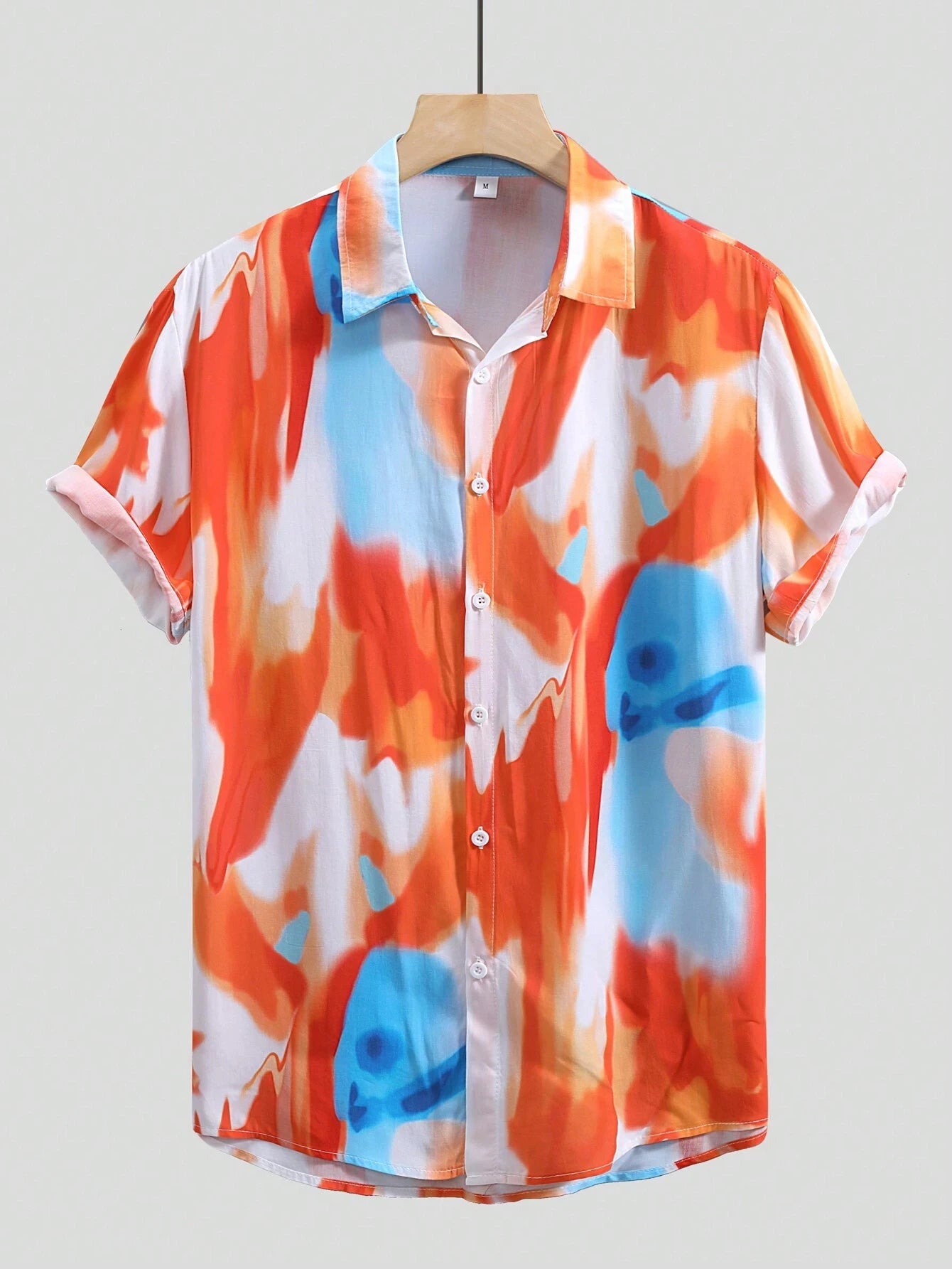 Irregular Pattern Printed Shirts