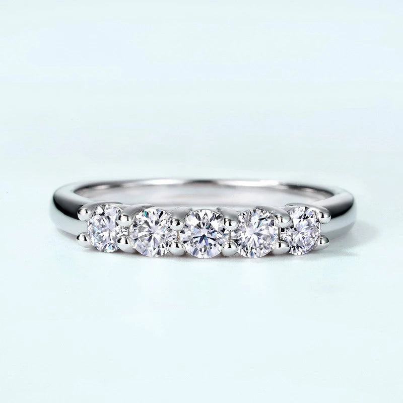 Joyce Jelly Moissanite  Wedding Band