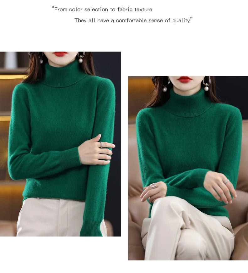 Merino Wool Cashmere Sweater / Jumper