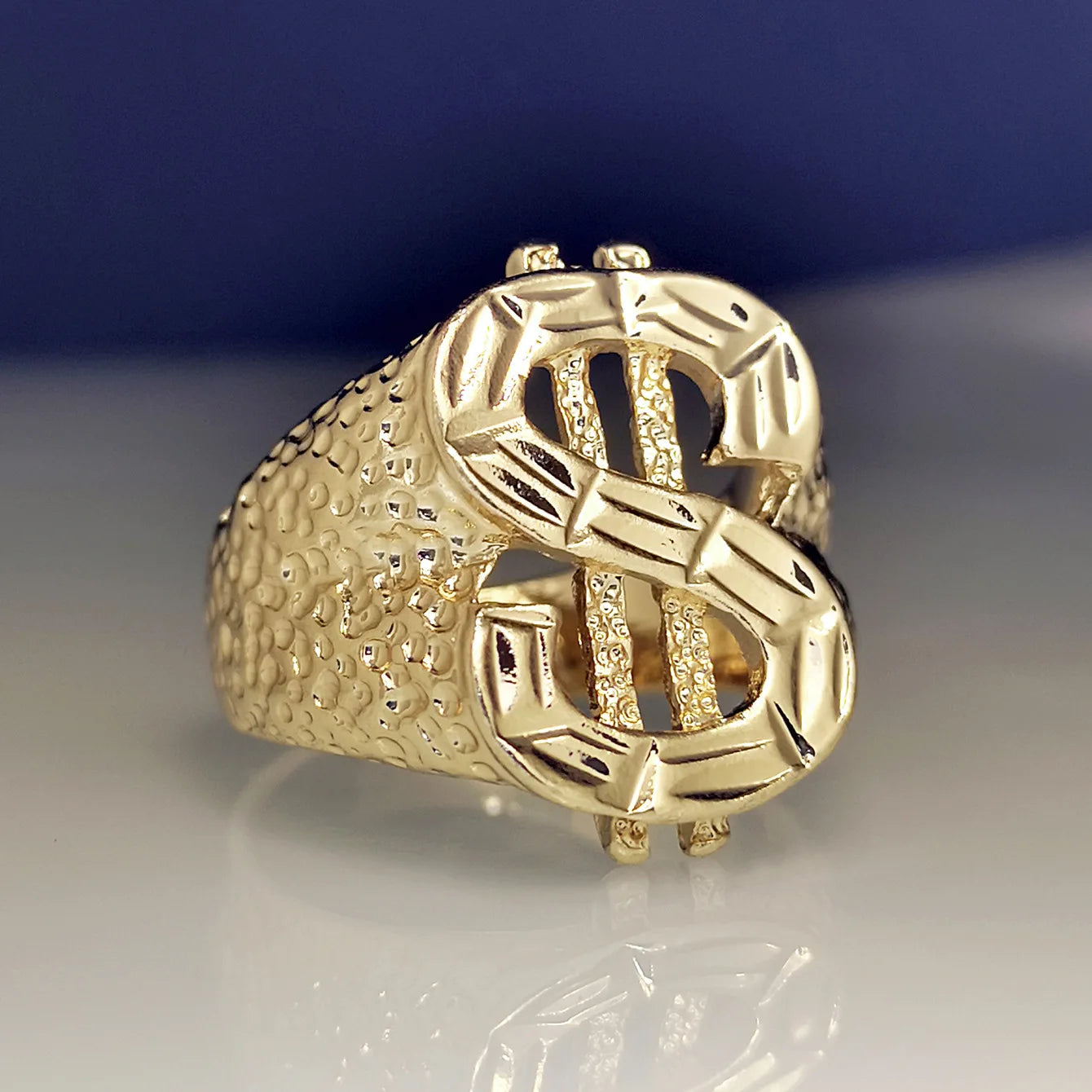 18k gold plated Us dollar Ring