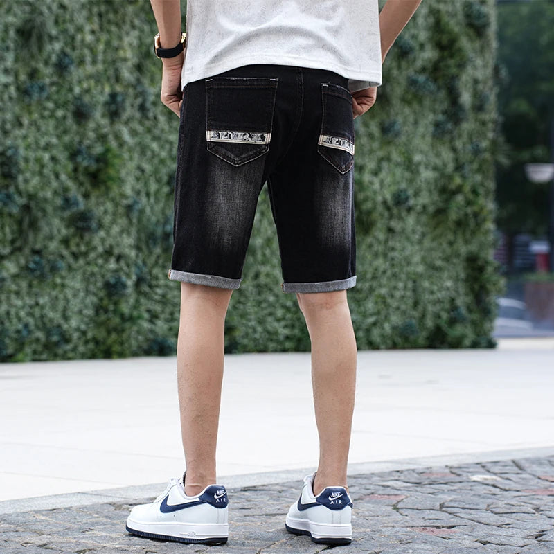 Stretch Denim Shorts
