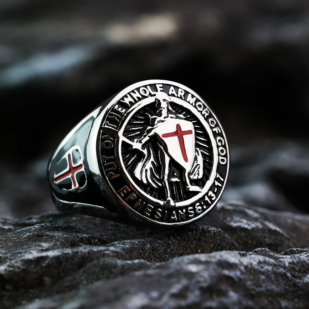 Men's Titanium Steel Gold-plated Ring
