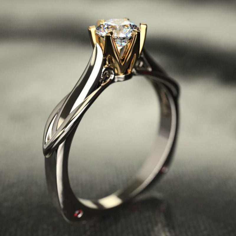 18K Gold Plated Engagement Ring