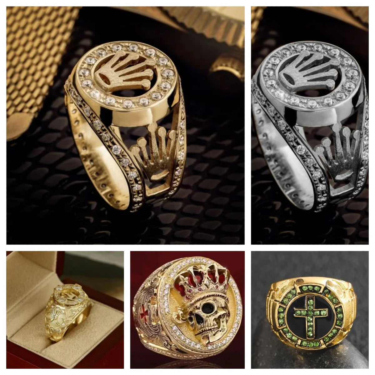 Zircon Crown Ring