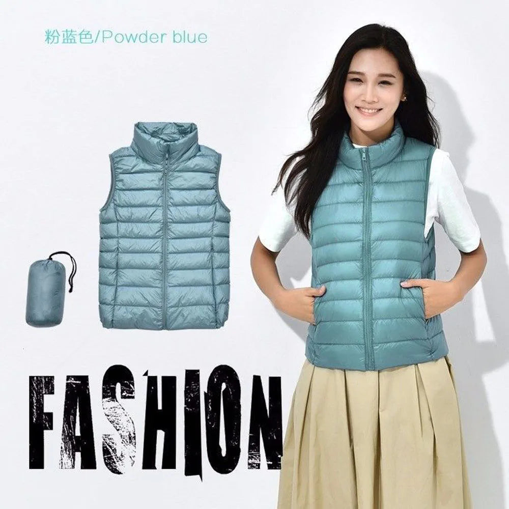 Ultra Light Down Vests Slim Sleeveless Jacket