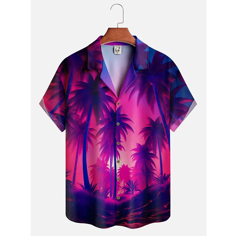 Hawaii  Dusk Pattern Casual Shirt