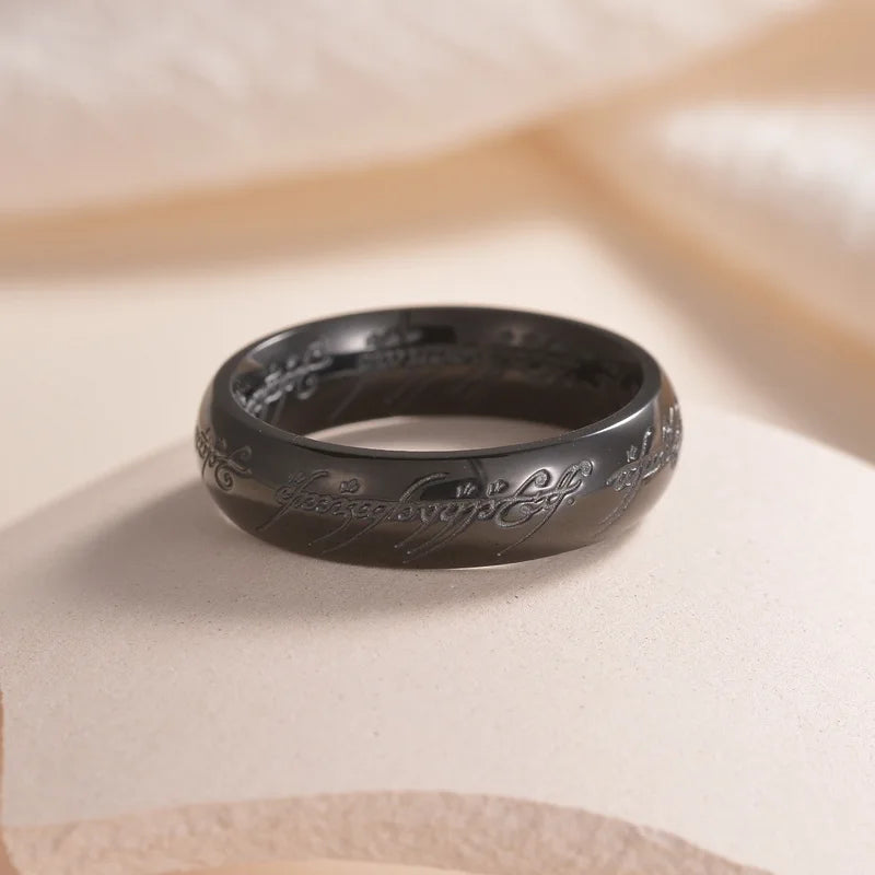 'RINGS OF POWER' 3D Carved Engraving Rings