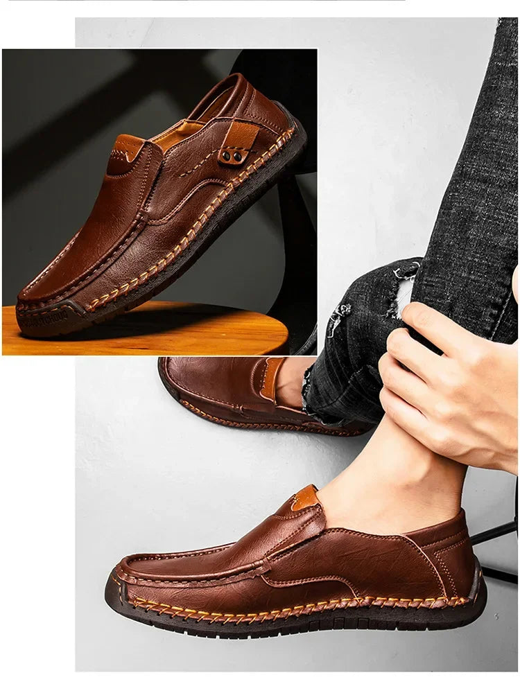 Loafers Breathable Slip on Italian  Shoes