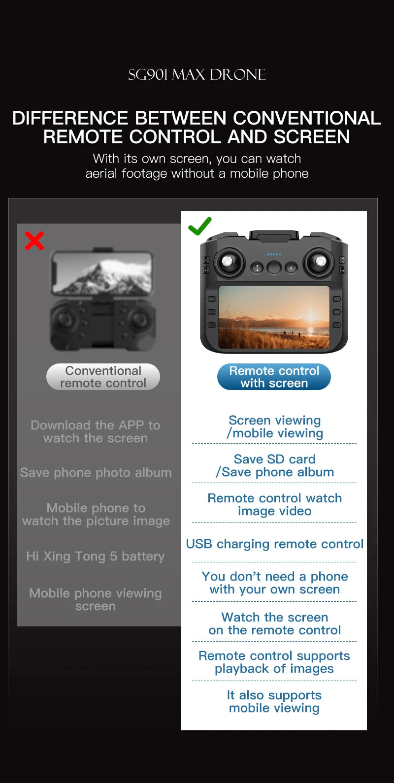 SG901 MAX GPS Drone