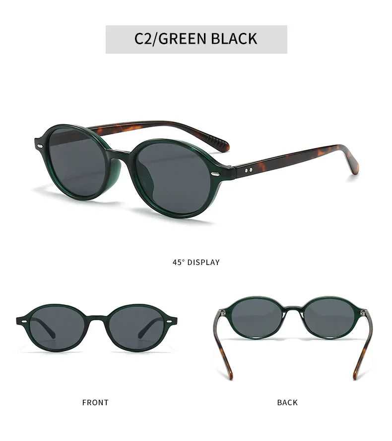 Retro Small Oval Sunglasses