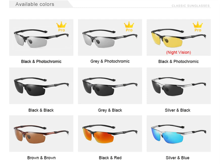 CLLOIO Aluminum Polarized Sunglasses