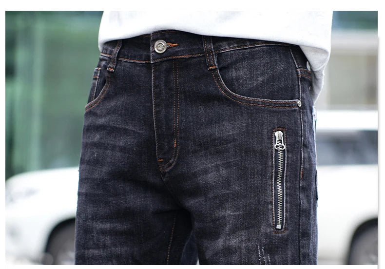 Stretch Denim Shorts