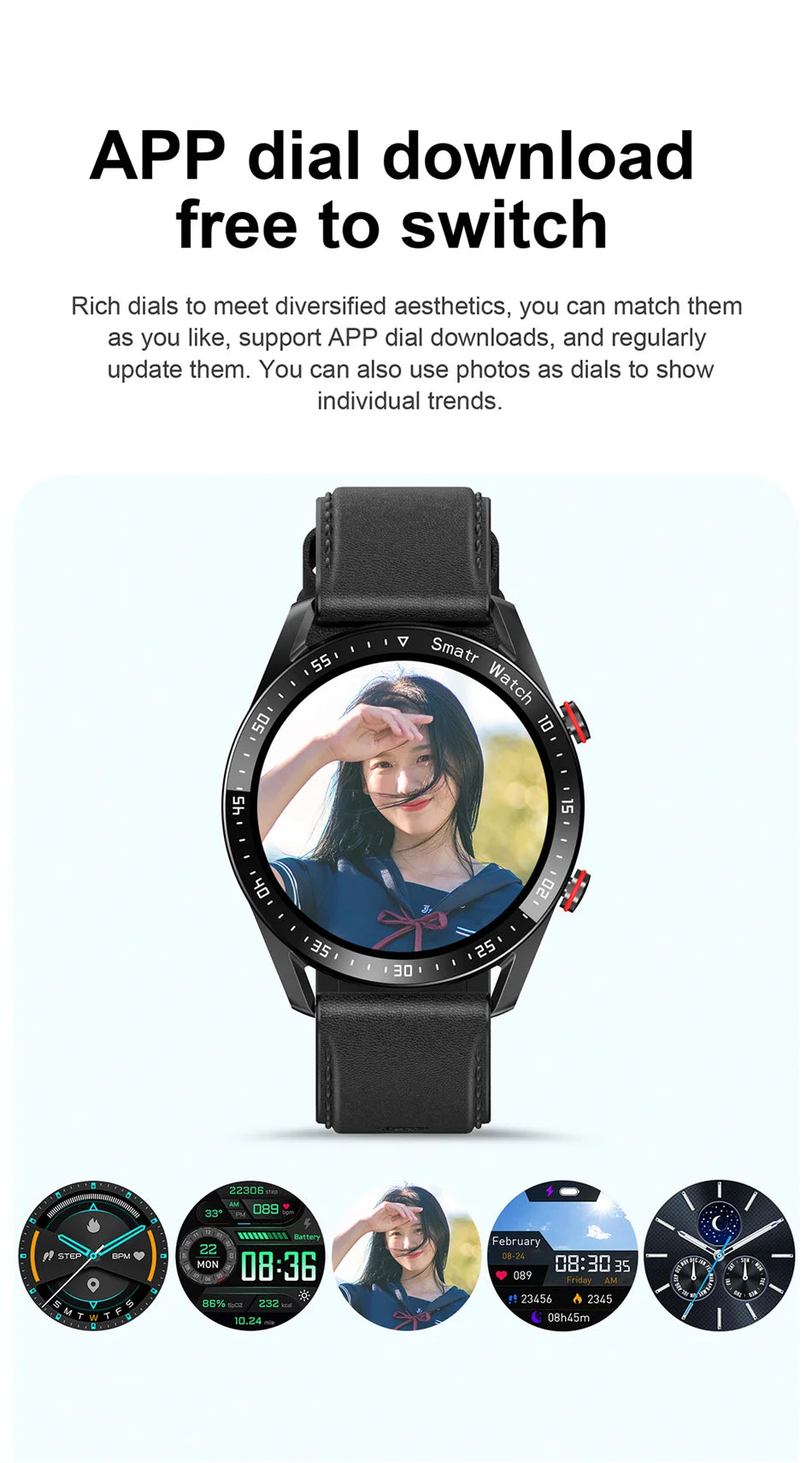 ECG+PPG Bluetooth Call Smart Watch