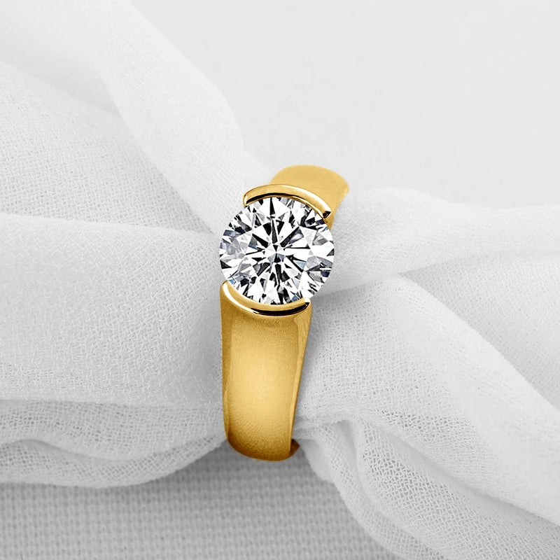 IOGOU 18K Gold Plated Engagement Rings