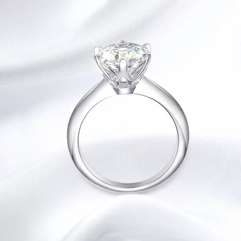 Smyoue GRA Certified 1-5CT Moissanite  Engagement Ring