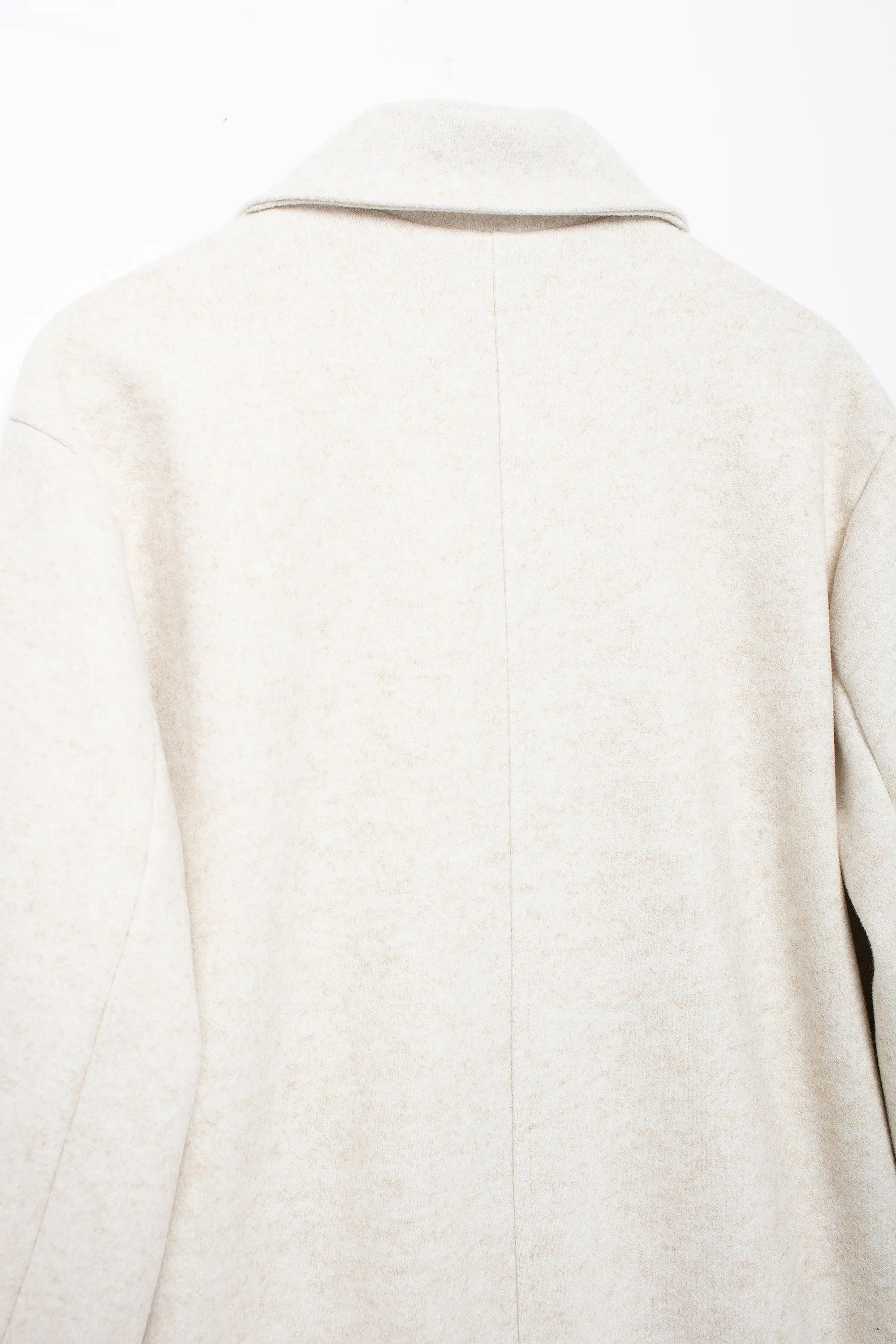 TRAFZA Solid Lapel Double Breasted Coat