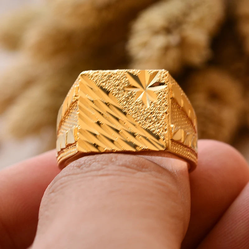 24k gold plating Dubai Middle Eastern Rings