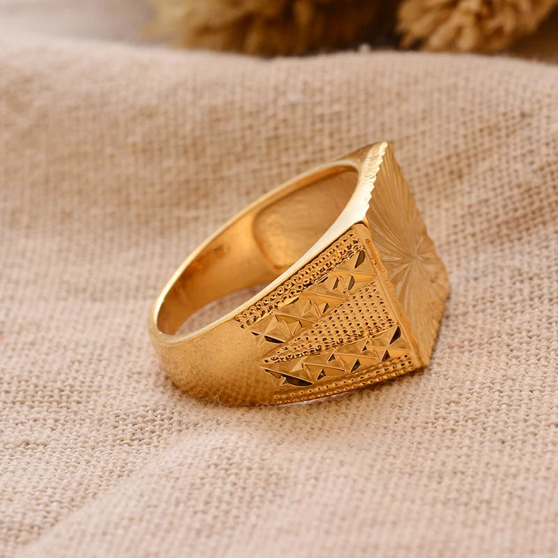 24k gold plating Dubai Middle Eastern Rings