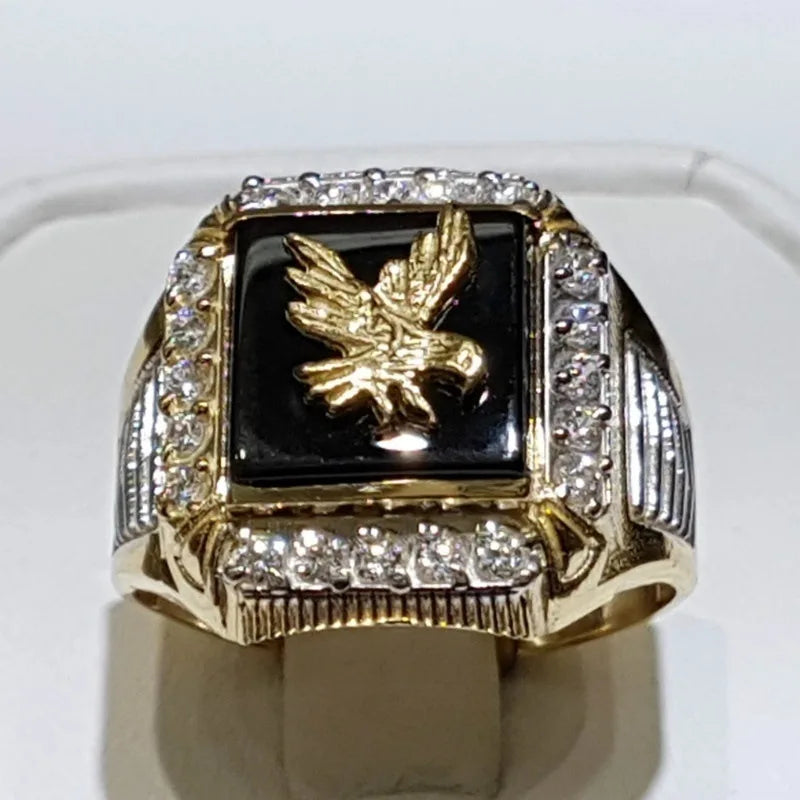 Eagle Enamel Rings