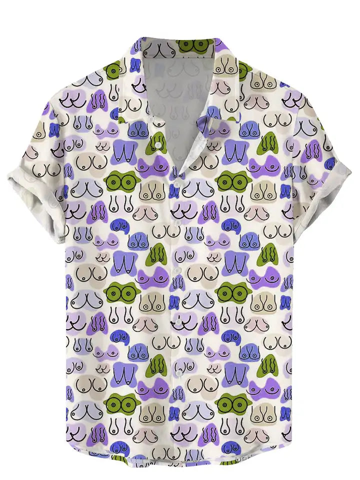 Hawaiian 3D Print Art Graphics Shirts