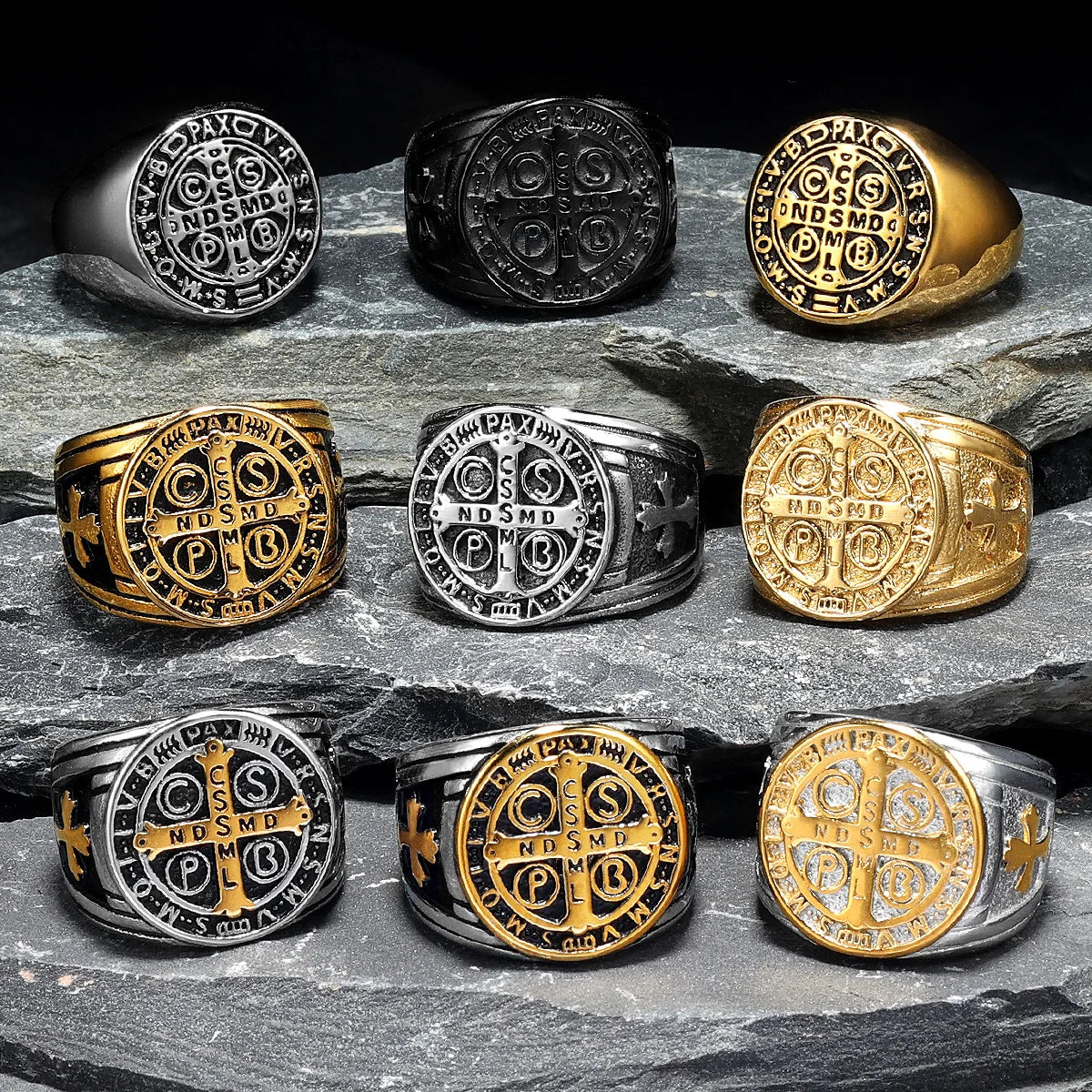 Exorcism Saint Benedict Cross  Ring